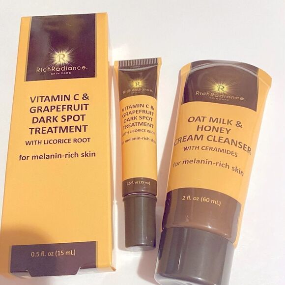 🛍️Rich Radiance Cream cleanser & Rich Radiance Vitamin C & grapefruit Dark Spot - Picture 1 of 5